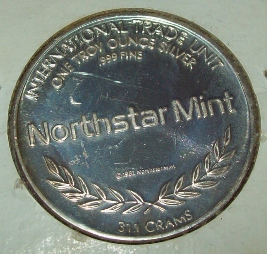 Northstar Mint Morgan International Trade Unit  1 Troy Oz. .999 Fine Silver Round