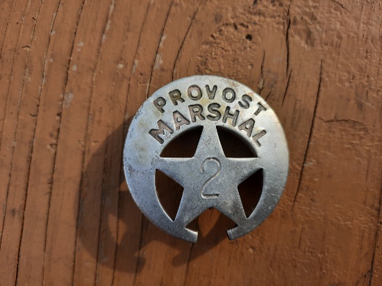 Metal Provost Marshal Crescent Badge #2
