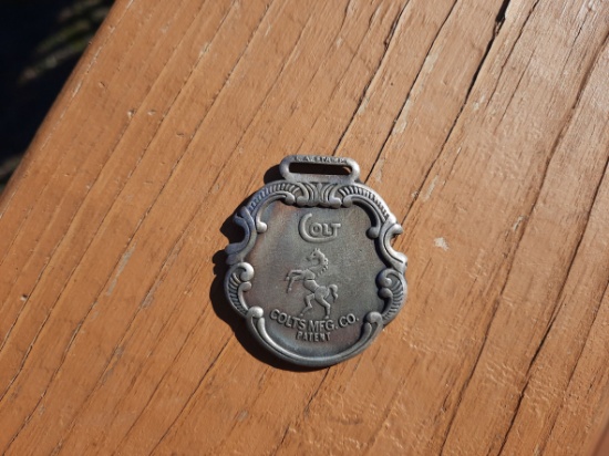 Colt Manufacturing Advertising Watch Fob LA Stamp
