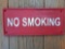 Cast Iron No Smoking Sign Plaque