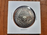 1893 Hobo Morgan Dollar Harley Davidson Skull & Wings Fantasy Coin