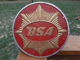 Heavy Cast Iron BSA Advertising Sign Motorcycle Sign
