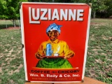 Porcelain Sign Luzianne Coffee And Chicory New Orleans And Baltimore Aunt Jemima Black Americana