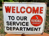 Porcelain Kendall Welcome To Our Service Department Sign Gas Station Sign