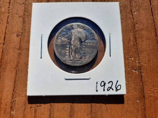 1929 Standing Liberty Quarter Coin 90% Silver
