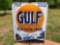 Porcelain Enamel Sign That Good Gulf Gasoline Gulf Refining Co Station Sign