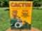 Old Tin Metal Embossed Cactus Tire Boots & Patches Sign Cord and Fabric Tires