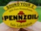 Porcelain Pennzoil Sound Your Z Safe Lubrication 100% Pennsylvania Sign