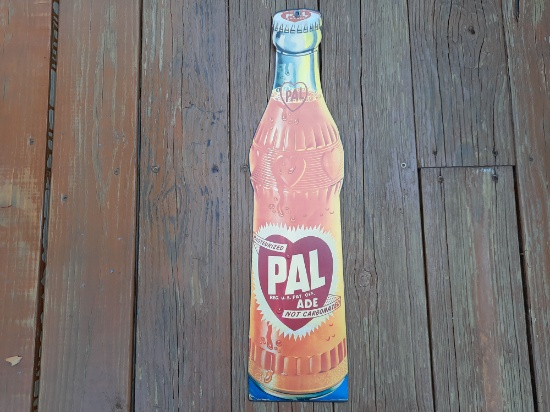 Large Tall Heavy Cardboard Pal Orange Soda Advertising Sign