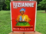 Porcelain Sign Luzianne Coffee And Chicory New Orleans And Baltimore Aunt Jemima Black Americana