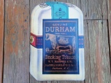 Genuine Durham Smoking Tobacco Blackwells NC Bull Advertising Sign