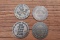 Lot of 4 Brass Brothel Whore House Tokens