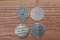 4 Brass Brothel Whore House Tokens