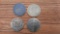 Lot of 4 Brass Brothel Whore House Tokens