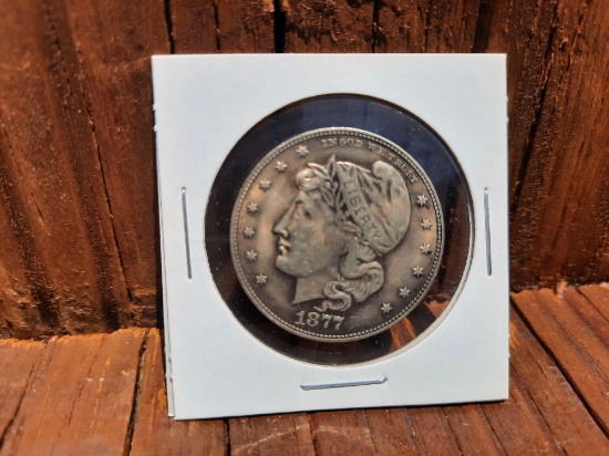 1877 Liberty Fantasy Replica Half Dollar Pattern Coin