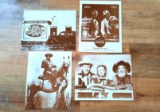 Lot 4 Sepia or Brown and White Prints Coke Coca Cola Pepsi Lone Ranger Roy Rogers Dale Evans Gabby