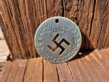 1943 Brass Adolf Hitler German Cutout Token