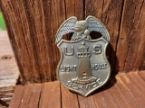 Solid Brass US Light House Service Badge