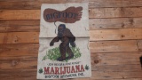 Big Foot Join Me For a Joint at 420? Burlap Bag