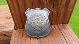 Brass God Created Man Guard Colt Made Them Equal Badge Shield