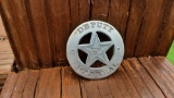 Metal Deputy US Marshal Round Cutout Star Badge