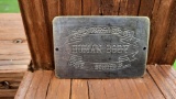 Brass Wells Fargo Express Co Human Body Toe Tag Date Bonded