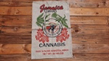 Jamica Brand Knocks You Off Your Ass Burlap Bag