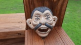 Cast Iron 4 Eyed Drunk Pepe Bottle Opener Wall Mount