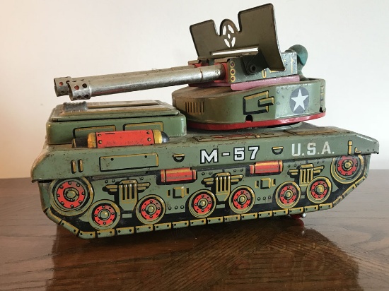 Yonezawa Tank Ack-Ack Tin Toy