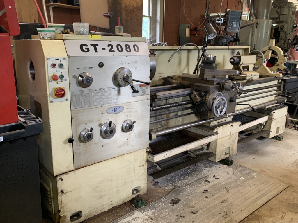 2008 GMC GT 2080 Lathe Newall C80 Digital Readout