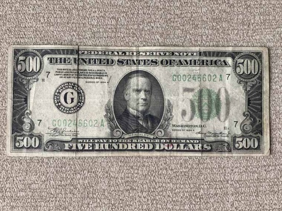 1934a $500 Bill