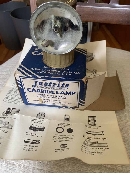 Justrite Carbide Lamp w/Box