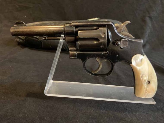 Smith&Wesson 1898 4" BBL Blue 38 Special Hand Ejector Pearl grip (loss of blue rough shape)