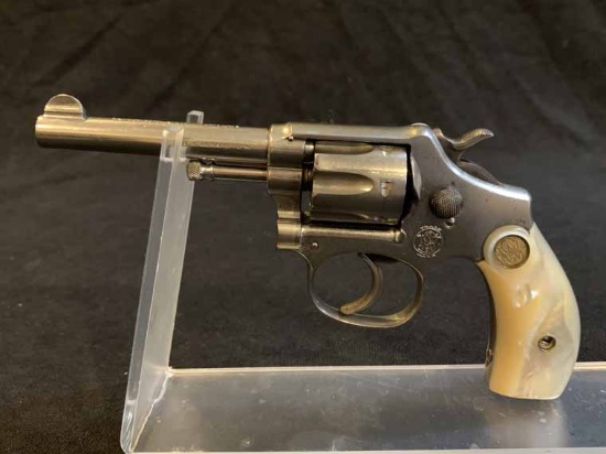 Smith&Wesson Lady Smith 3" BBL Nickel .22 S&W Hand Ejector (fair condition)