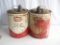 Vintage Texaco Oil Cans (Lot of 2)