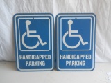Lot of 2 Handicap Signs