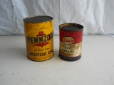 Lot of 2 Grease Cans
