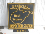 Official State of WV Inspection