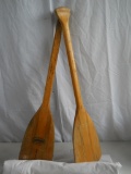 Set of 2 Wooden Oars