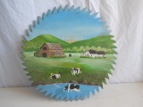 Painted Scene on Wooden 