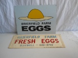 Brierfield Farm Eggs Signs