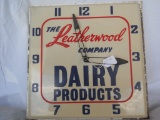 Leatherwood Dairy Clock Sign