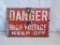 Danger High Voltage - Keep Off Sign