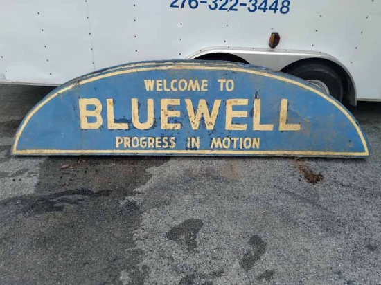 Welcome to Bluewell Painted Metal Sign