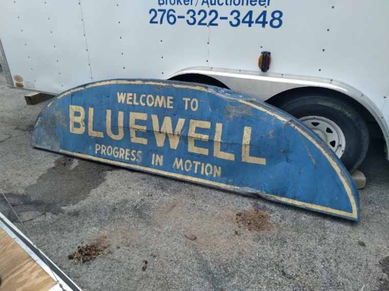 Welcome to Bluewell Painted Metal Sign