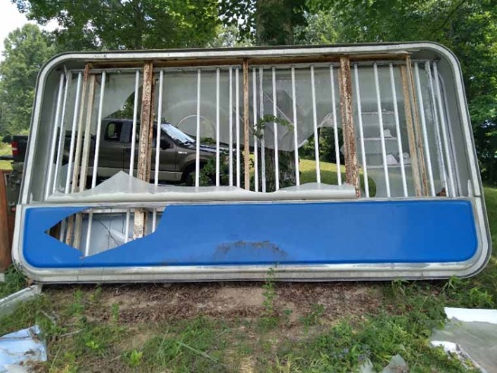 What is left of HUGE Exxon Fluorescent Sign