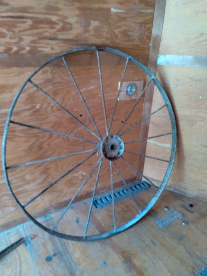 Large Metal Wagon Wheel
