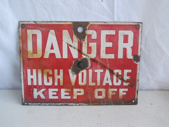 Danger High Voltage - Keep Off Sign
