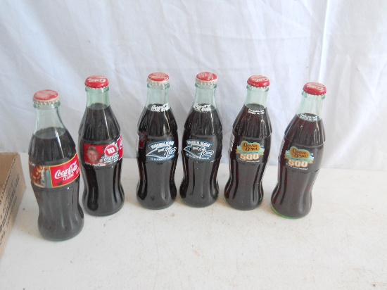 Mixed Lot of 6 Coca Cola Comm. Bottles