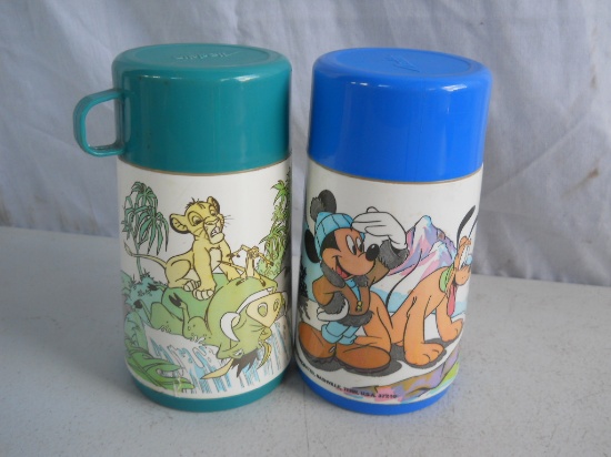 Lot of 2 Aladdin Thermos